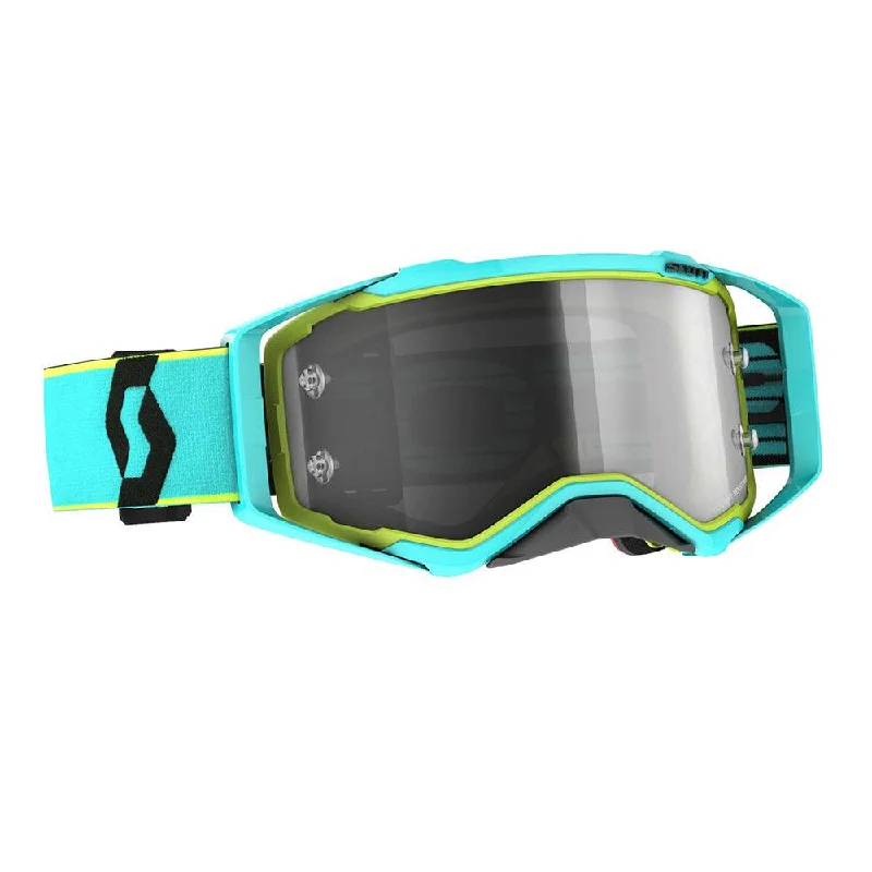 bicycle pedal strength-SCOTT 2021 PROSPECT LS GOGGLE - TEAL BLUE/YELLOW (LIGHT SENSITIVE GREY)