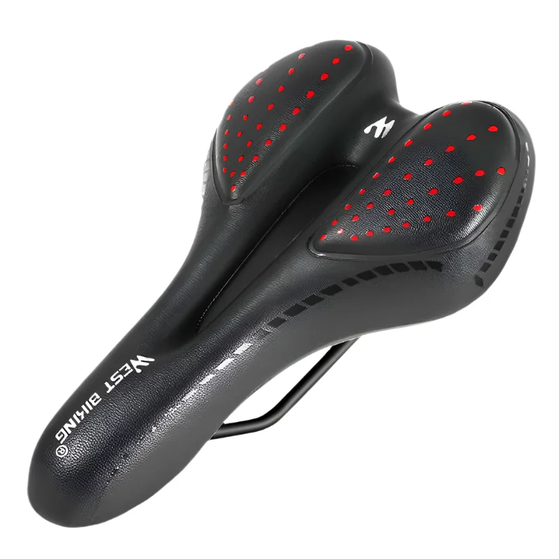 bicycle lever robustness-MTB Bike Saddle Mountain Road Bike Seat PU Leather Cycling Cushion Comfortable Gel Filled Shockproof Bicycle Saddle