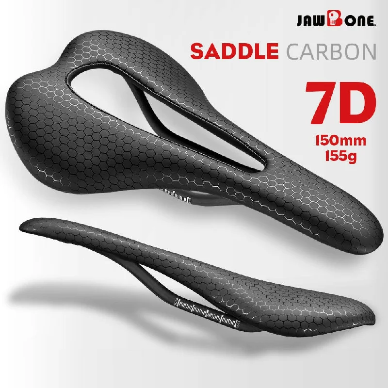 bicycle shoe robustness-JAWBONE Ultralight Full Carbon Bike Saddle 7D Racing Bicycle Seating Cushion Rail 7*9 MTB Road Gravel Racing Seat Cycling Parts