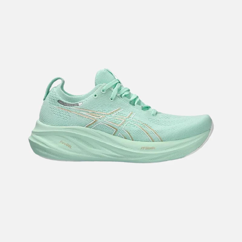 bicycle tool durability-Asics Gel-Nimbus 26 Women's Running Shoes - Mint Tint/Pale Mint