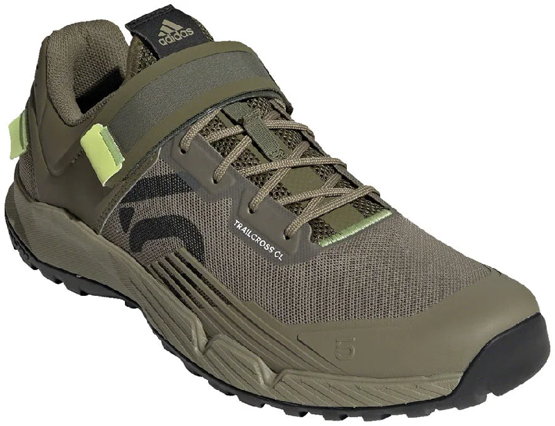 bicycle tire comfort-Five Ten Trailcross Mountain Clipless Shoes - Mens Orbit Green/Carbon/Pulse Lime 9