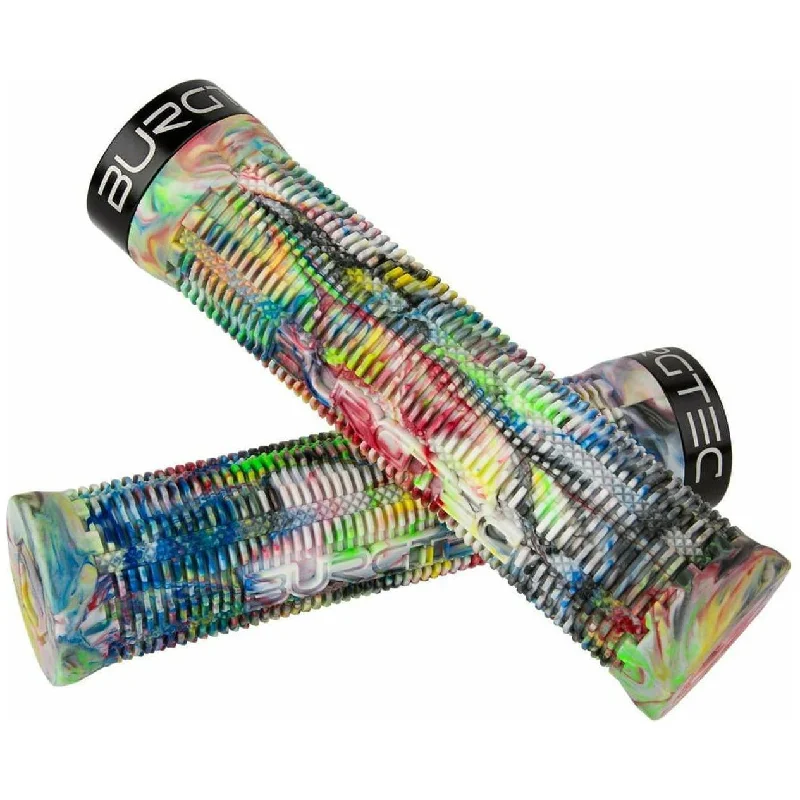 bicycle pad adaptability-Burgtec Bartender Pro Greg Minnaar Signature Grips - Multi