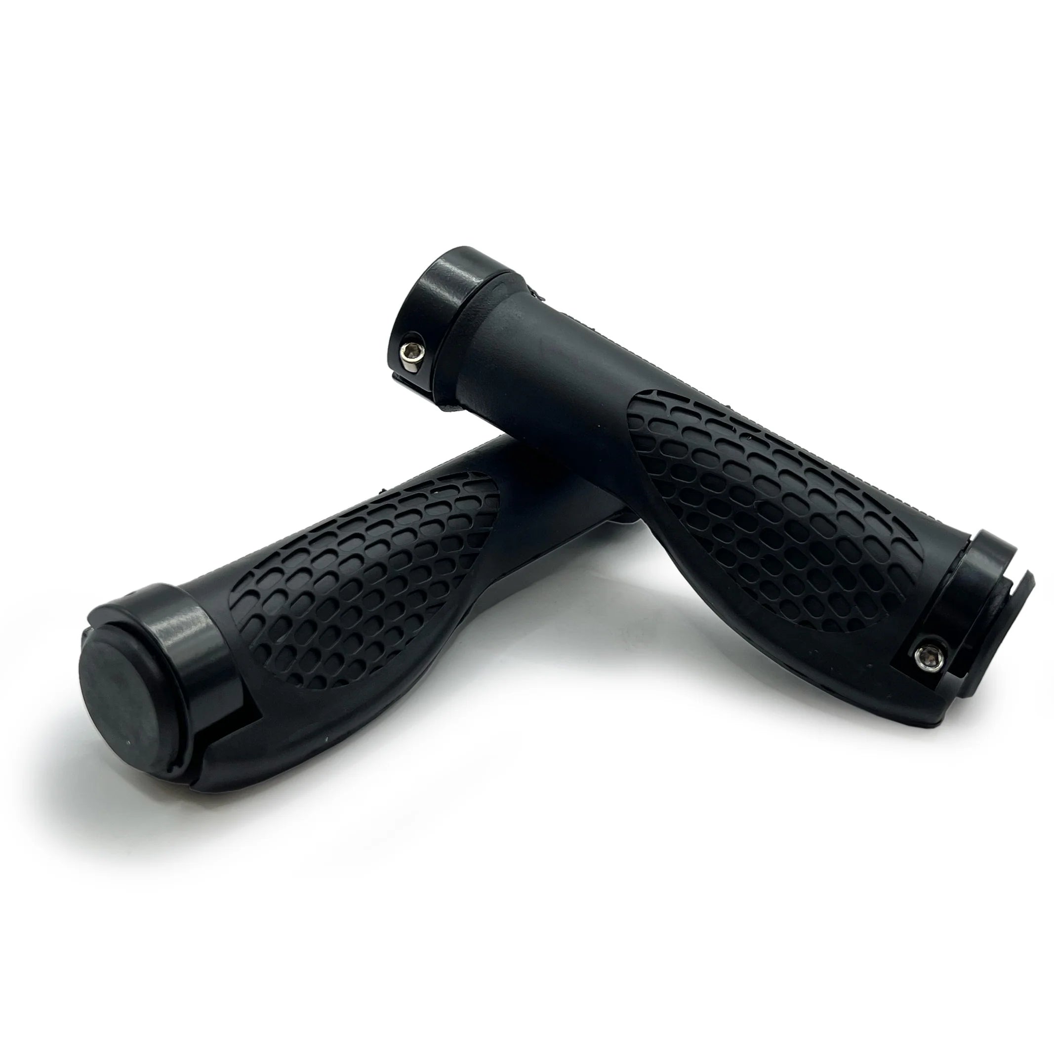 bicycle seatpost responsiveness-Ergonomic Style Locking Bicycle Grip Soft Comfortable MTB Flat Bar Urban Trail Grips