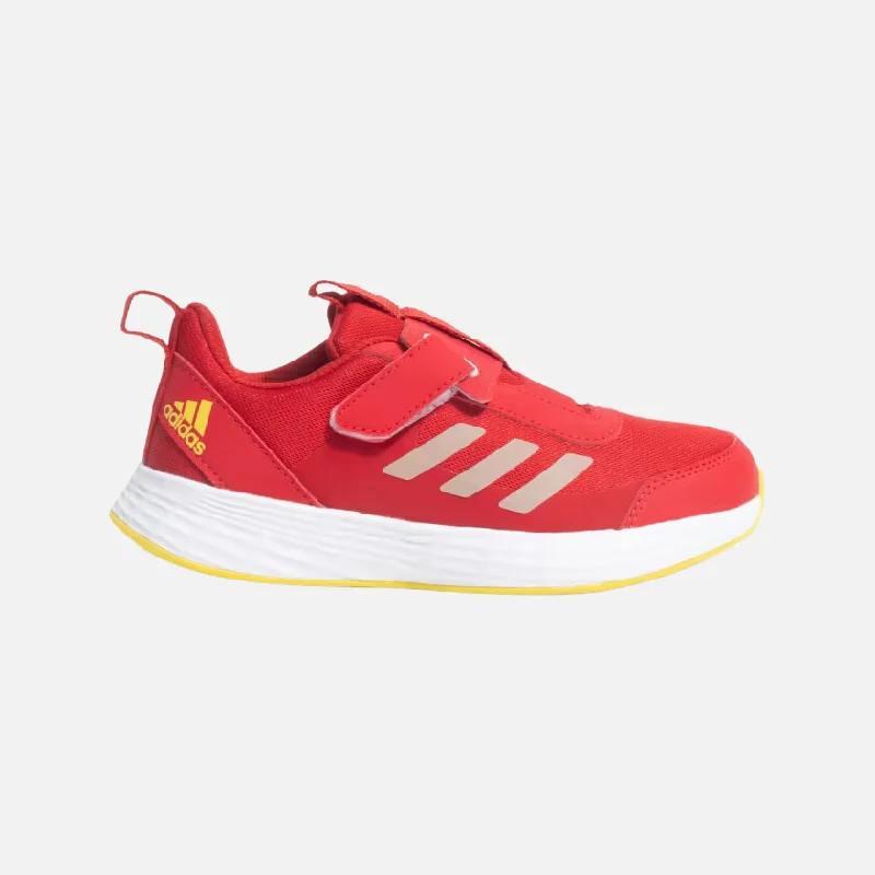 bicycle tool stability-Adidas Volantrun 2.0 Kids Unisex shoes (8-15 Years) - Better Scarlet/Wonder Gold Met./Impact Yellow