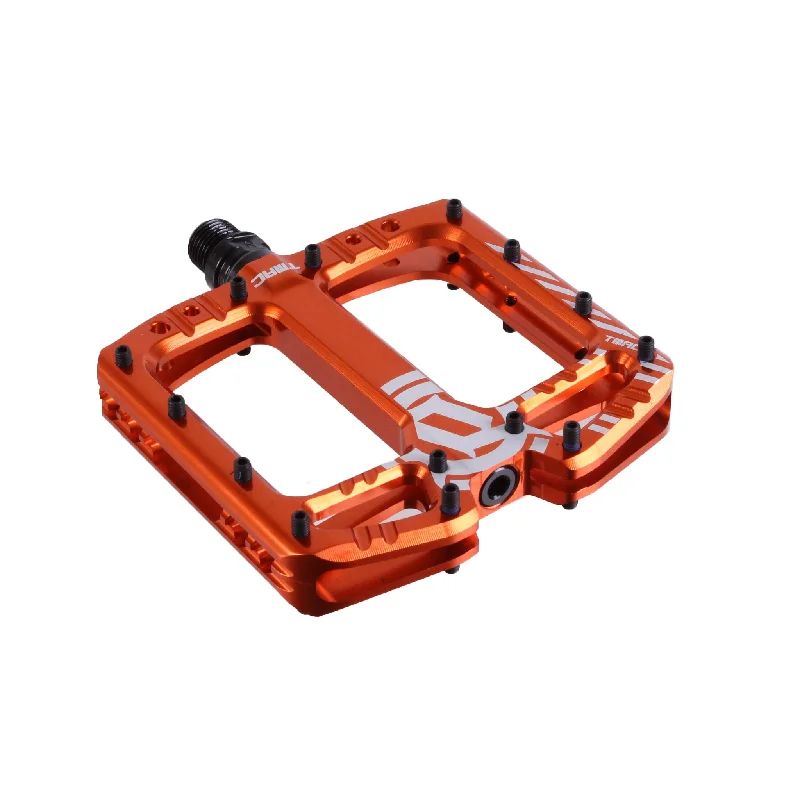 bicycle gear weight-Deity TMAC Pedals Orange