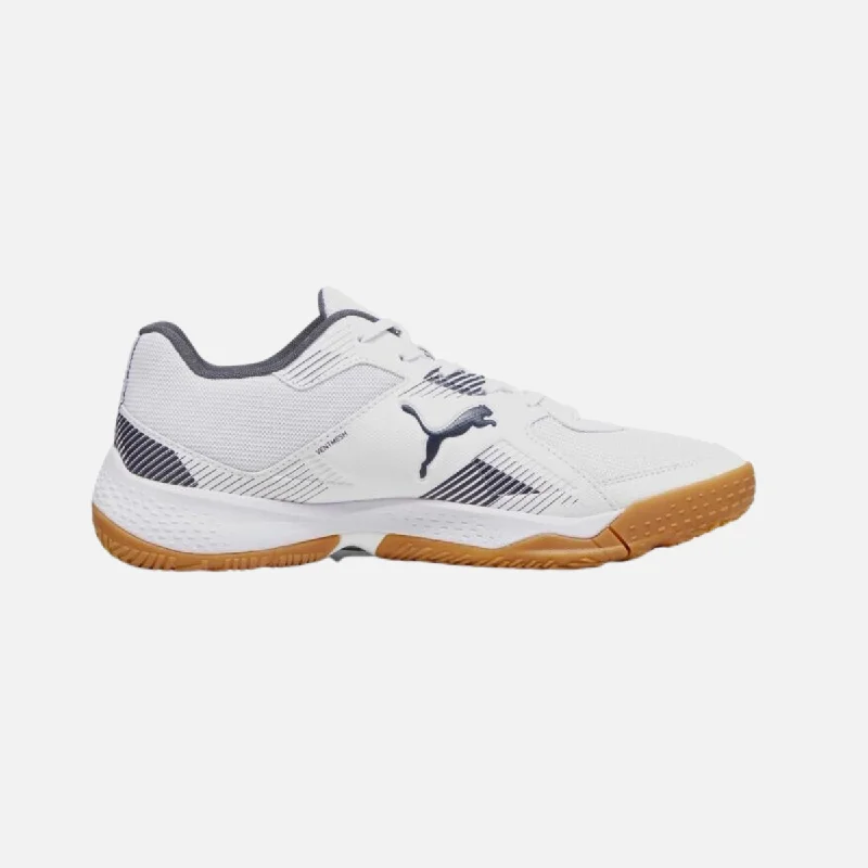 bicycle cleaner precision-Puma Solarflash II Men's Indoor Shoes -White/Shadow Grey