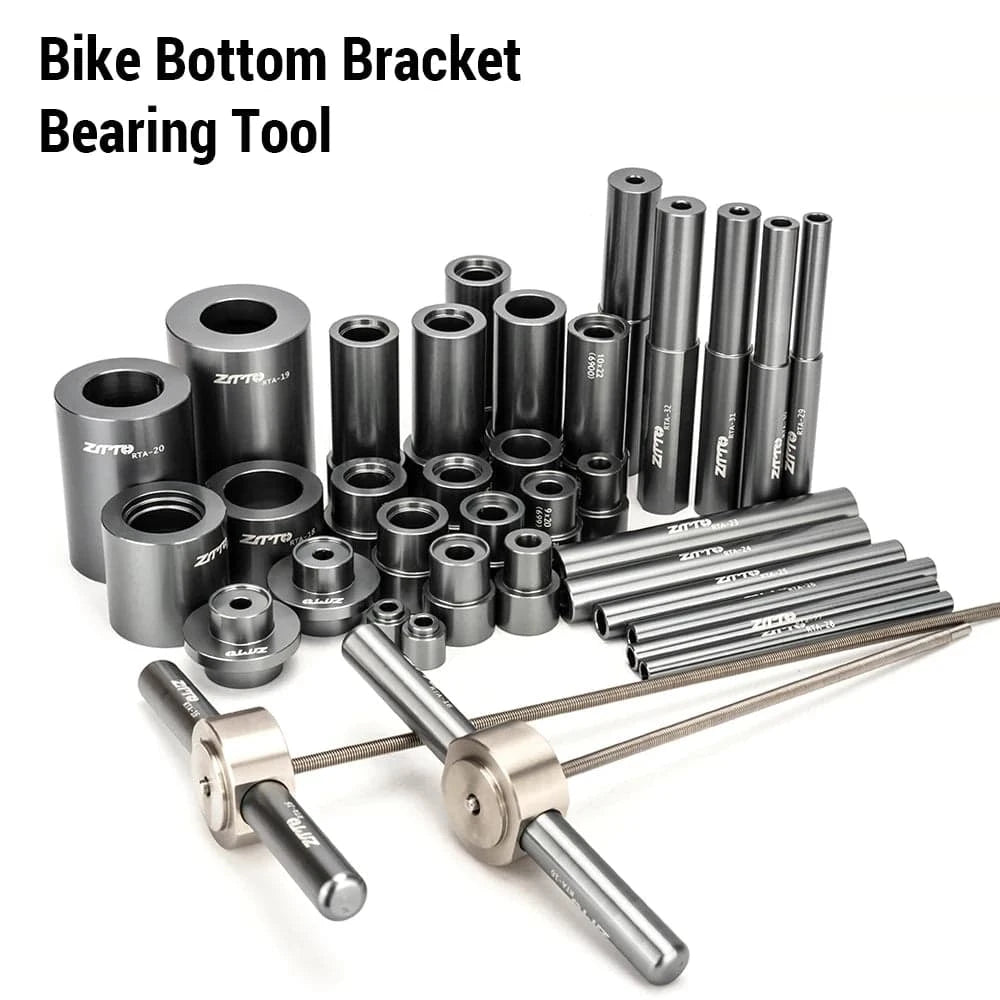 bicycle tool resilience-1 Set Bike Hub Bearing Install and Remove Tool Bicycle Bottom Bracket Press Kit Portable Maintenance Tools and Equipment