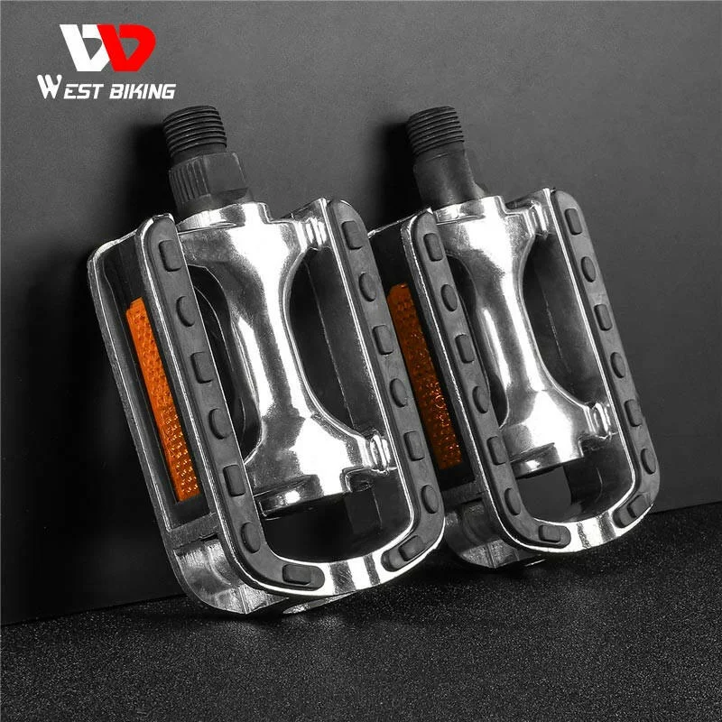 Bike Pedals Anti-slip Aluminum Alloy Ultralight Cycling Pedals 14mm Thread Diameter Mountain Road Bicycle Pedal