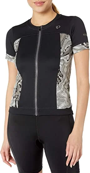 bicycle brake grip-Pearl Izumi Elite Escape Short Sleeve Road Jersey - Womens - Black Phyllite