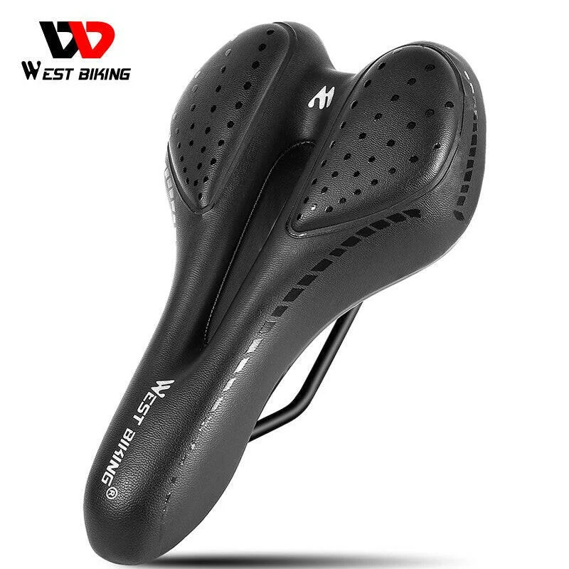 bicycle safety comfort-Bike Saddle MTB Mountain Road Bicycle Seat PU Leather Gel Painless Cycling Cushion BMX Comfortable Shockproof Parts