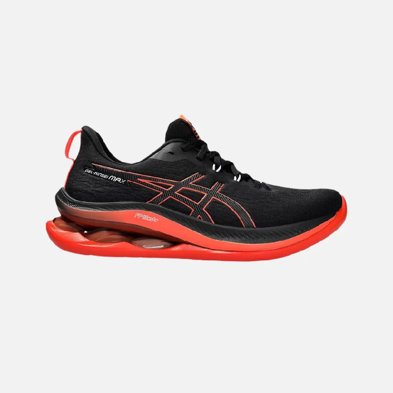 bicycle shoe comfort-Asics Gel-Kinsei MAx Men's Running Shoes -Black/Sunrise Red