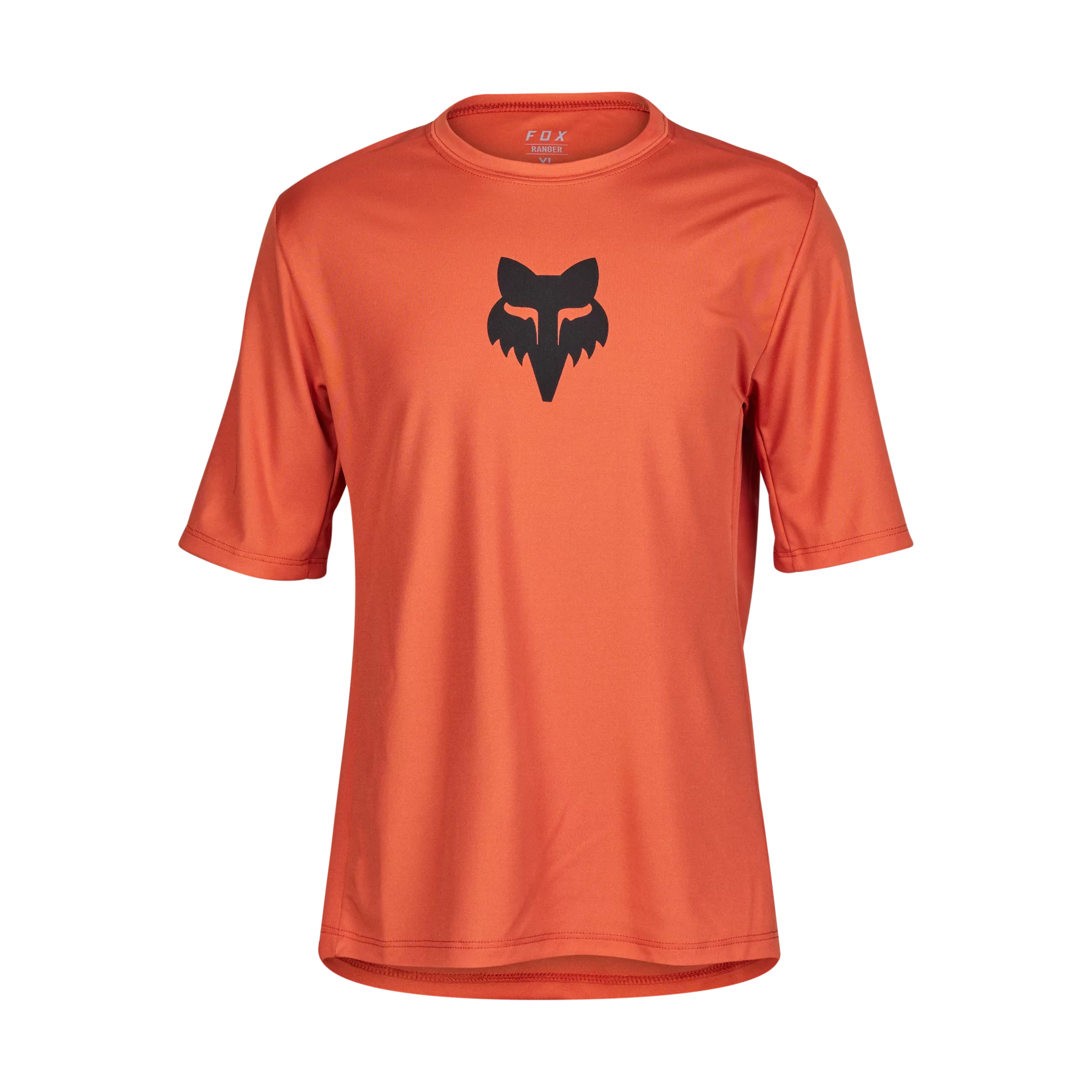 bicycle rotor weight-Fox Racing Ranger Short Sleeve MTB Jersey - Youth - Atomic Orange