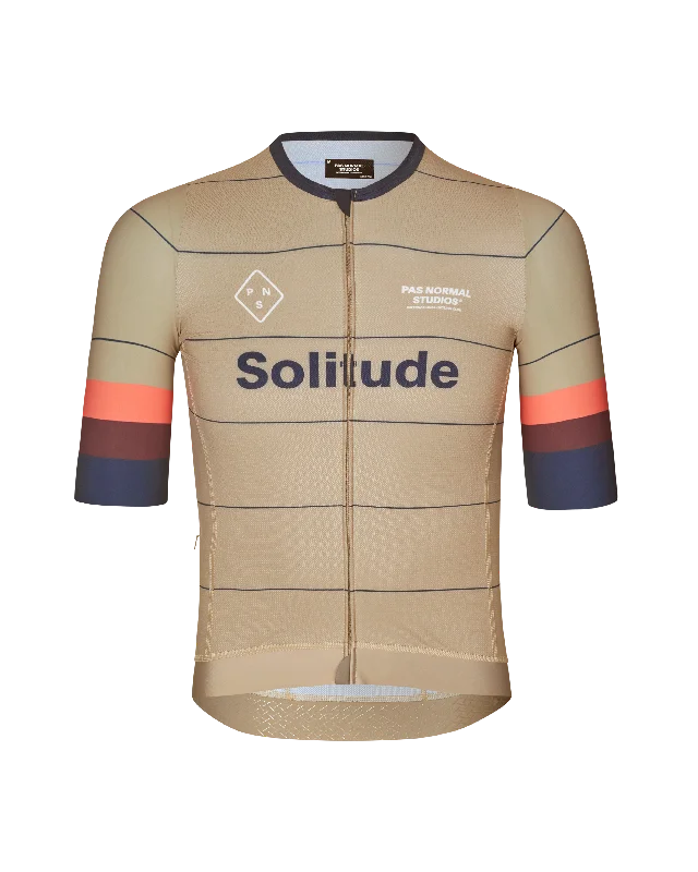 bicycle tire aerodynamics-Solitude Late Drop Jersey - Beige