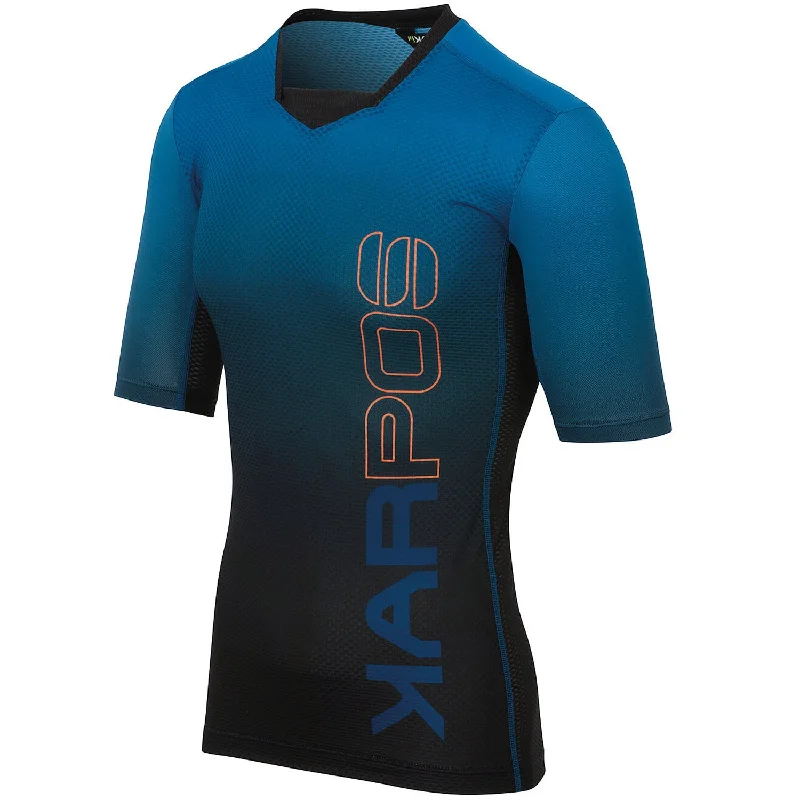 bicycle gear strength-Maglia Karpos Verve Tee - Nero blu