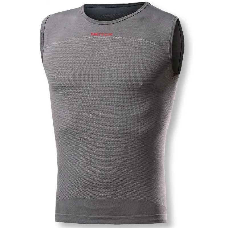 bicycle chain smoothness-Maglia intima senza maniche Biotex + Carbon - Grigio