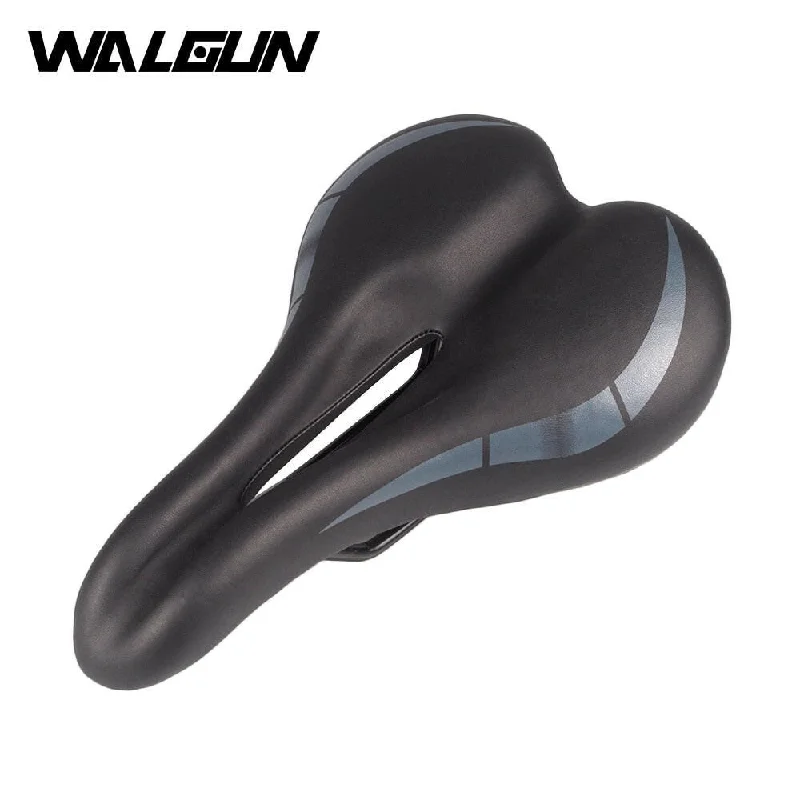 bicycle cleat grip-WALGUN Comfortable Bike Saddles for Men Women Soft Bicycle Seat Exercise Bike Seat Big Fat Scooter Saddle ROAD MTB Mountain Bike