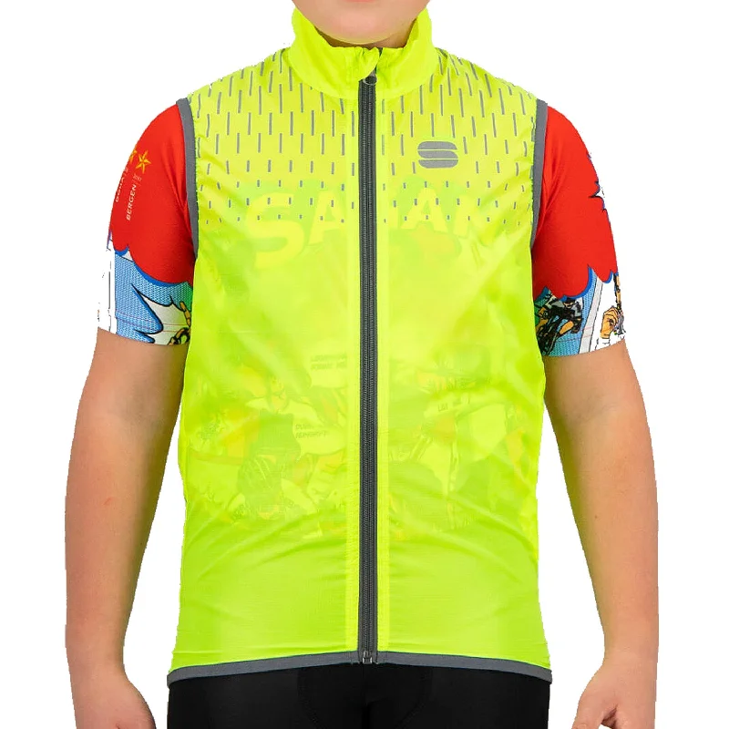 bicycle camping comfort-Gilet Bambino Sportful Reflex - Giallo