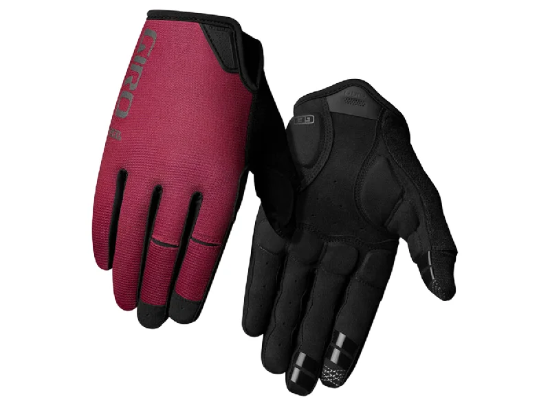 bicycle pump comfort-Giro DND Gel MTB Glove - Ox Red