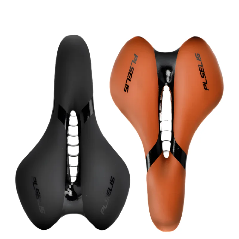 bicycle cleat strength-GOLDIX Bicycle Saddle PU Leather Surface Cycling Seat Comfortable Shockproof mountain Bike and Road bike Saddle