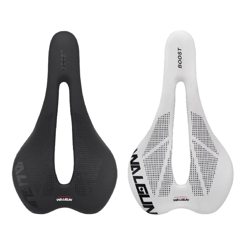 bicycle saddle efficiency-WALGUN BOOST selle bike saddle 250mm 148mm super flow for men women road mtb mountain bike seat bicycle saddle parts black white