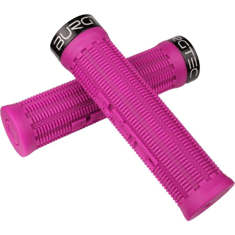 bicycle tool toughness-Burgtec Bartender Pro Greg Minnaar Signature Grips - Purple