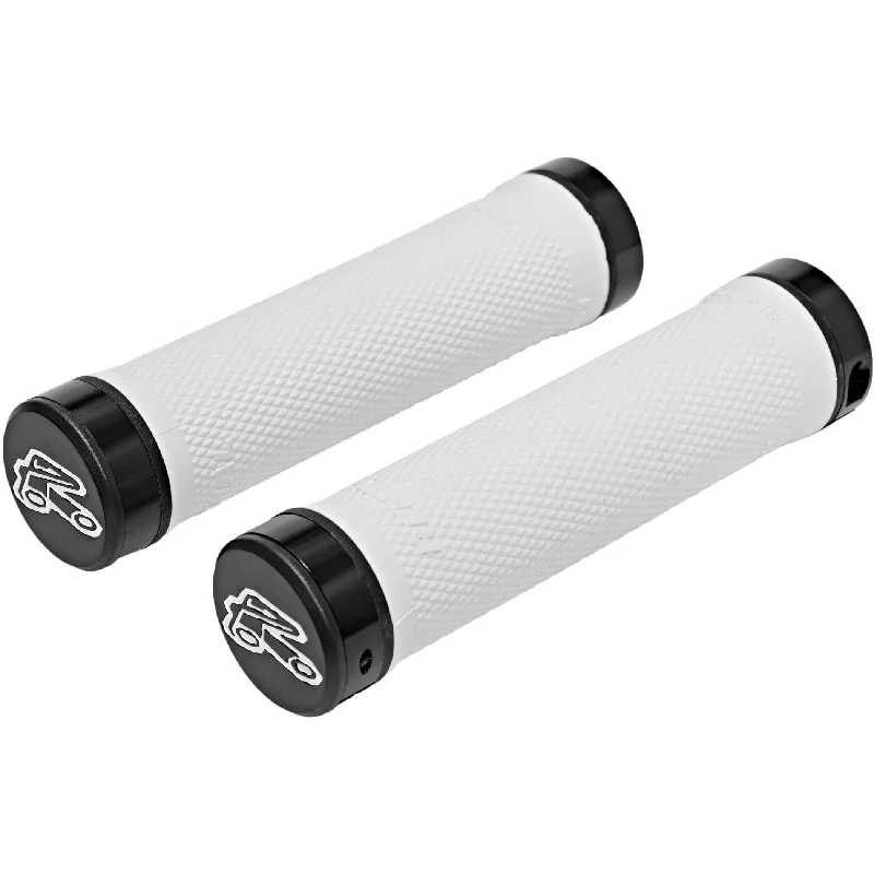 bicycle stand ergonomics-Renthal Super Soft Lock-On Grips - White