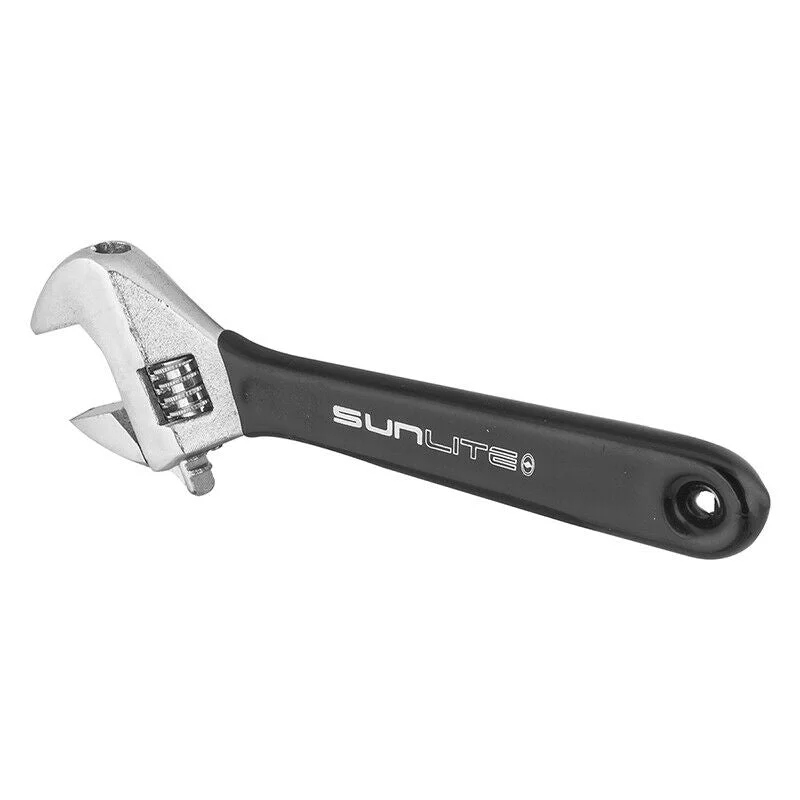 bicycle pad robustness-Sunlite 6" ADJUSTABLE WRENCH w/ Comfort Rubber Grip