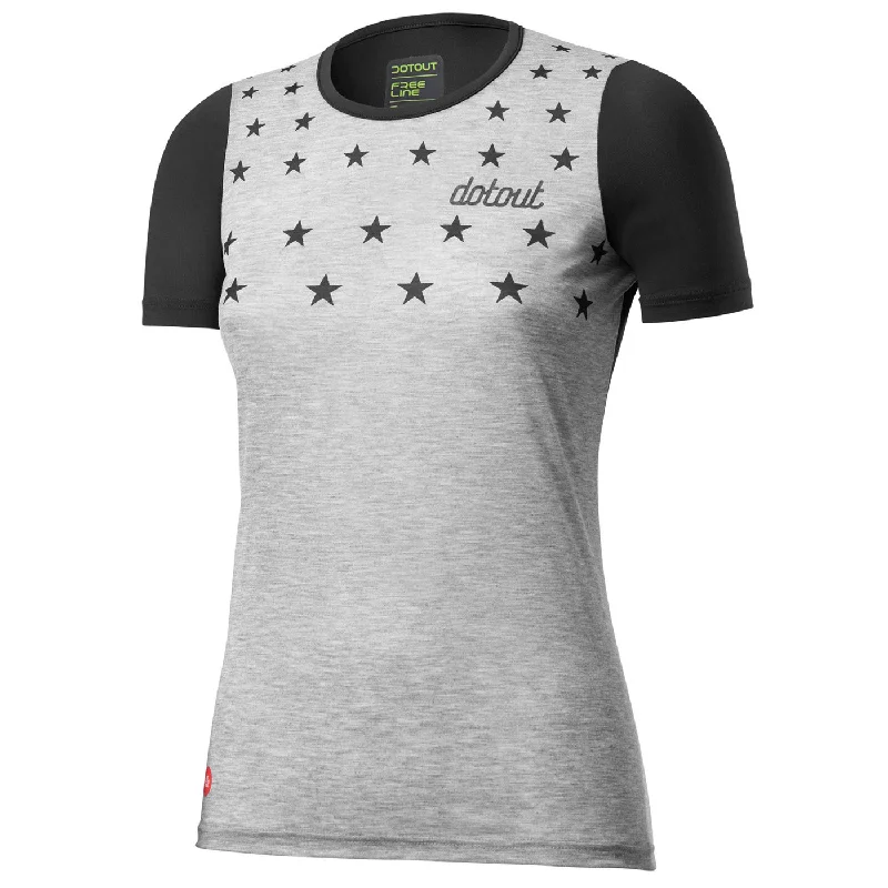 bicycle pump precision-Maglia donna Dotout Stars - Nero