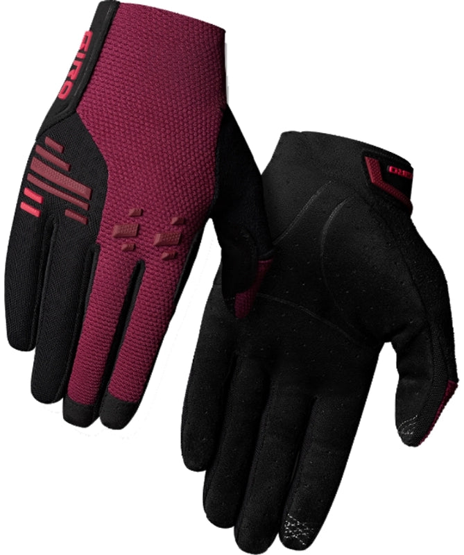 bicycle stand precision-Giro Havoc MTB Glove - Womens - Dark Cherry-Raspberry