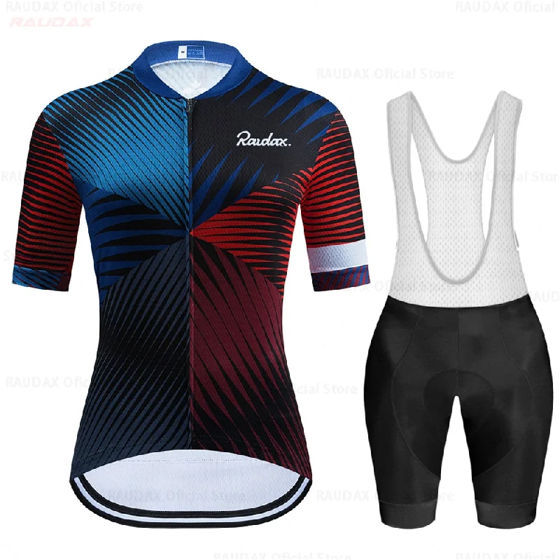 bicycle paint efficiency-Raudax Women Racing Cycling Jersey Sets (6 Variants)