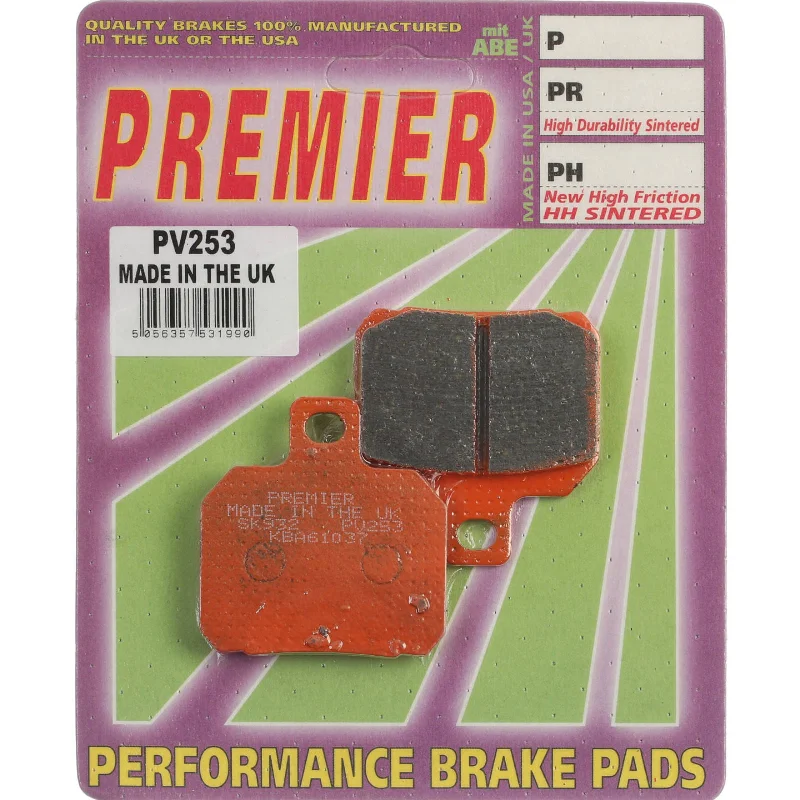 bicycle tire grip-Premier Brake Pads - PV Semi Sintered