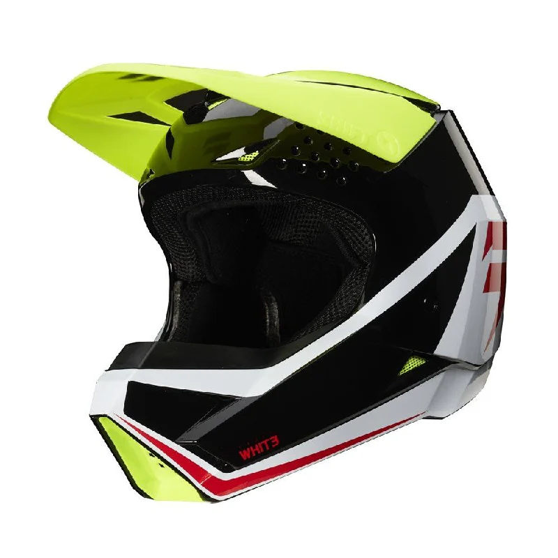 bicycle cleat adaptability-SHIFT WHIT3 LABEL YOUTH HELMET - FLUO YELLOW