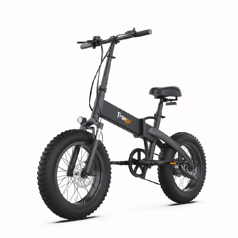 bicycle wheel aerodynamics-Freego eFlex Raptor E1 Shimano 7-Speed Foldable Fat Tire City Electric Bike