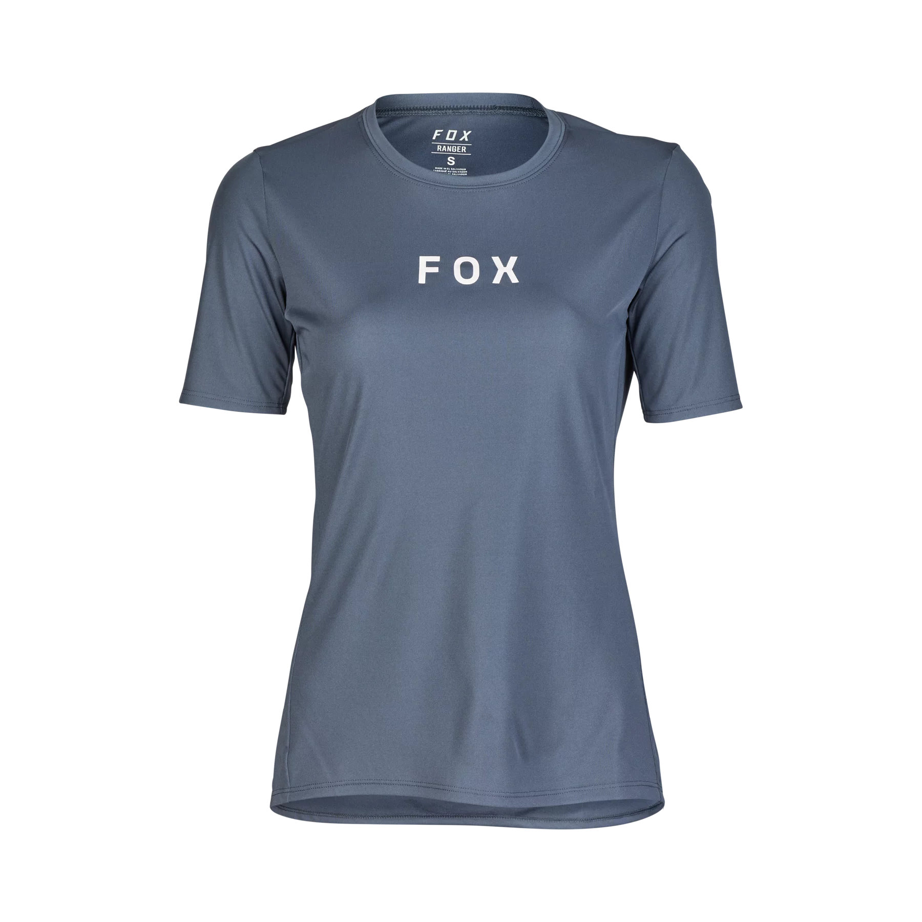 bicycle saddle weight-Fox Racing Ranger Short Sleeve MTB Jersey - Wordmark - Womens - Graphite