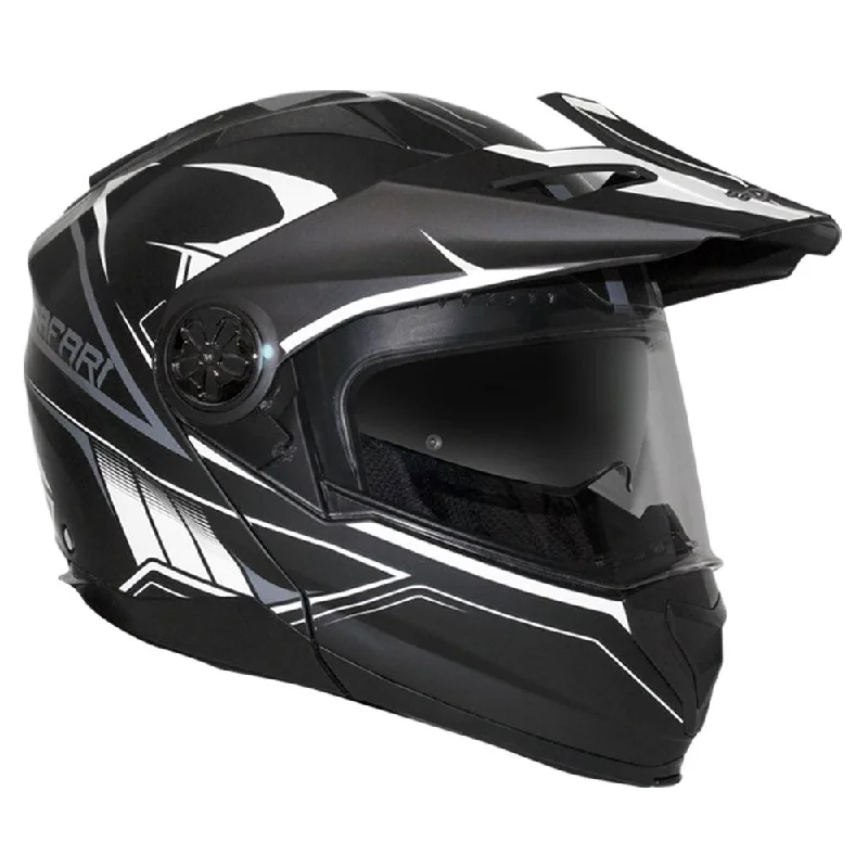 bicycle frame versatility-RXT SAFARI HELMET - MATT BLACK/WHITE