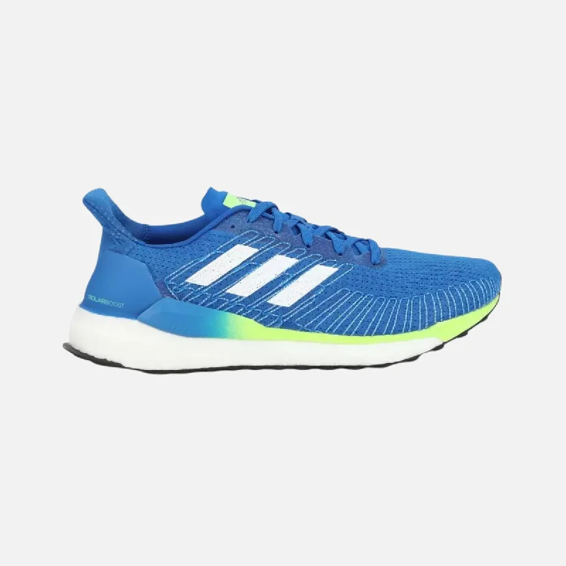 bicycle tire strength-Adidas Men Solar Boost 19 Men's  Running Shoes -Glory Blue/White/Green