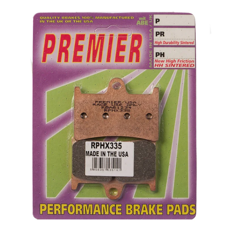 bicycle rotor responsiveness-Premier Brake Pads - RPHX Sintered Racing Only