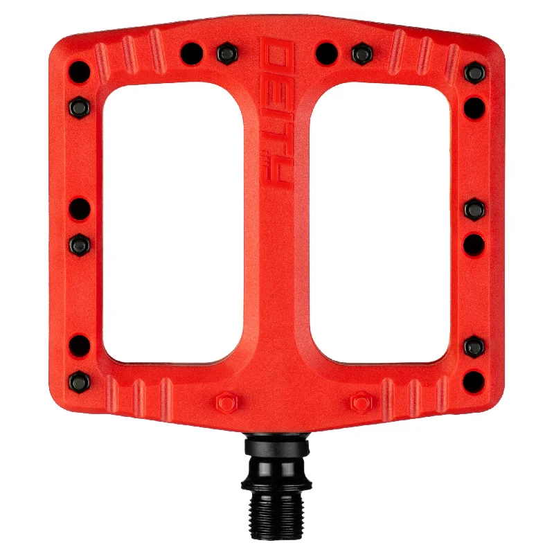 bicycle brake adaptability-Deity Deftrap Pedals Red