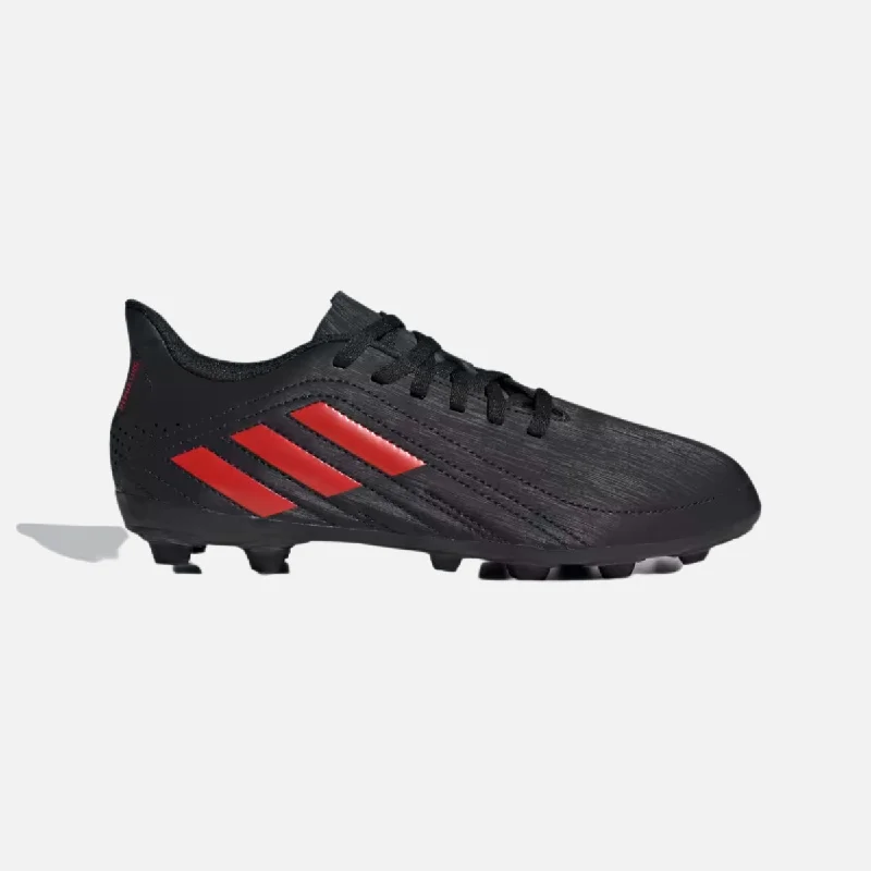 bicycle stem robustness-Adidas Deportivo Flexible Ground Kids Football Shoes -Core Black/Active Red/Cloud White