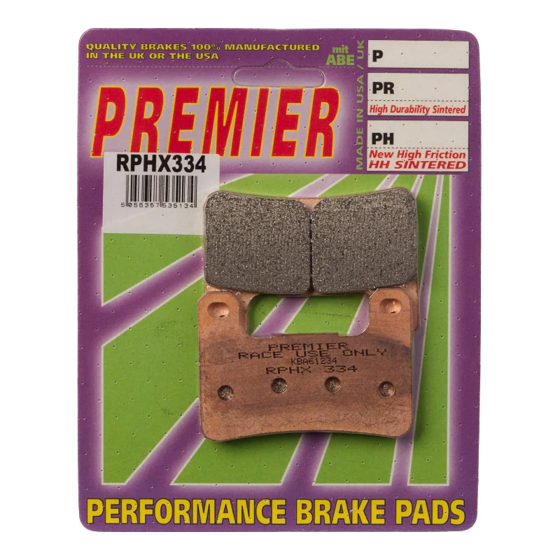 bicycle handlebar responsiveness-Premier Brake Pads - RPHX Sintered Racing Only