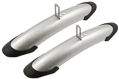 bicycle tool precision-SILVER SHORTIE MUDGUARDS IDEAL FOR 60's,70's 80's RETRO RACING BIKE HARD TO FIND