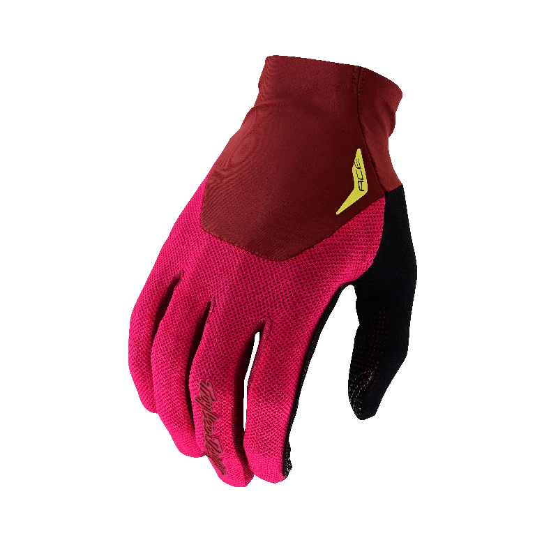 bicycle tool toughness-Troy Lee Designs Ace MTB Glove - Berry