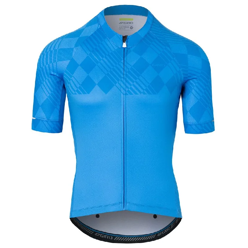 bicycle frame capacity-Giro Chrono Expert Short Sleeve Road Jersey - Ano Blue