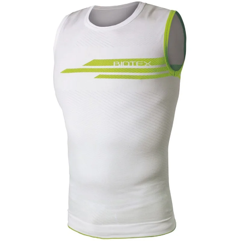 bicycle saddle smoothness-Maglia intima senza maniche Biotex Impact - Bianco lime