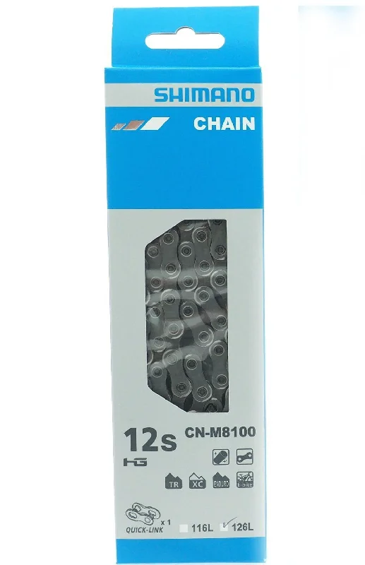 bicycle pad strength-Shimano CN-M8100 12 Speed Chain 138 Links