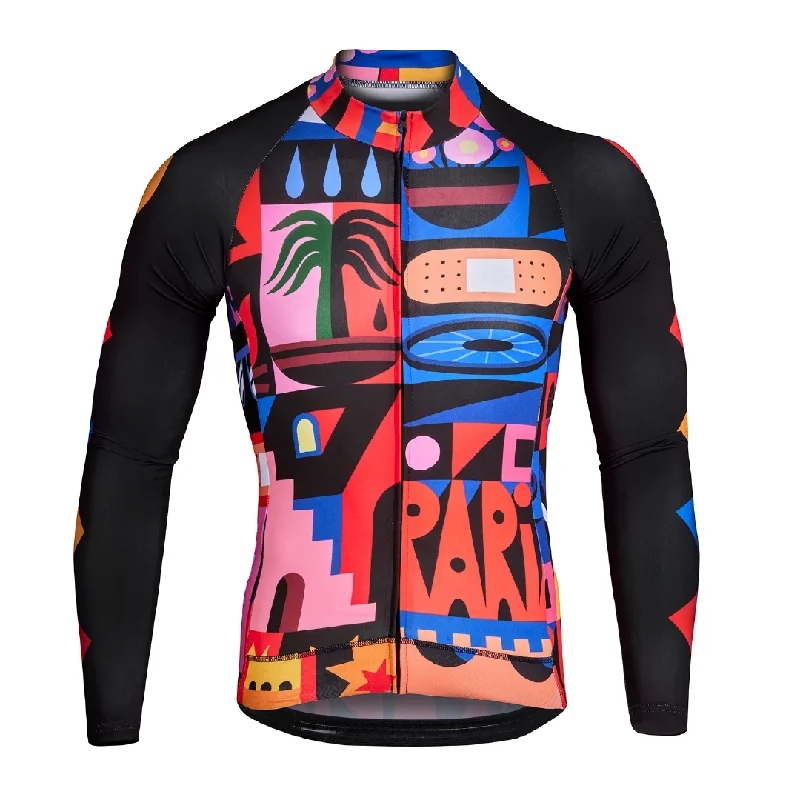 bicycle tire performance-Super BAB Print Long Sleeve Jersey