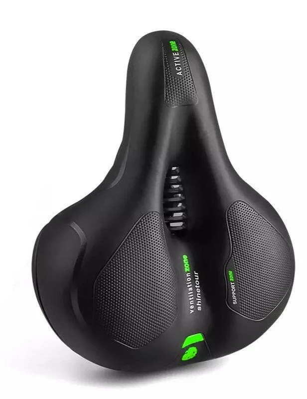 bicycle group comfort-Bike Seat Bicycle Saddle with Taillight Mountain Cushion Bicycle Big Butt Widened Soft Saddle Comfortable Seat Bike Accessories