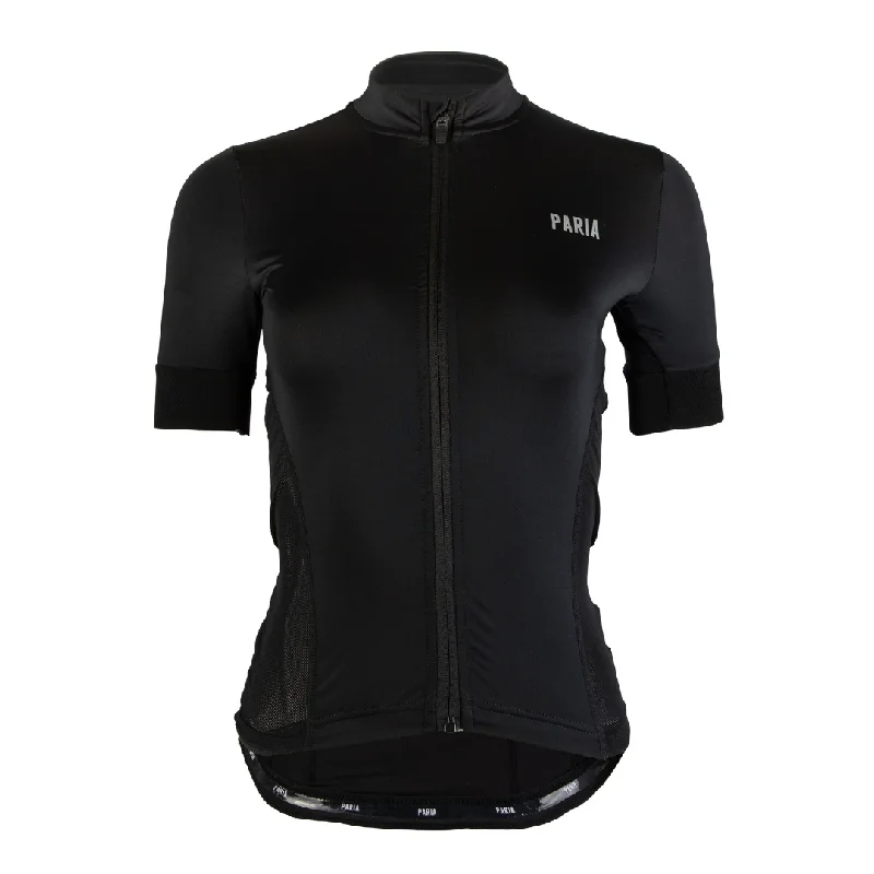 bicycle tire capacity-Black Womens Cycling Jersey - RAW