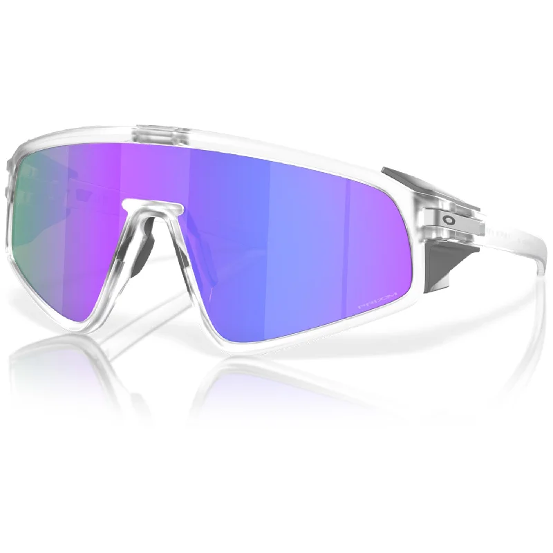 bicycle gear adaptability-Occhiali Oakley Latch Panel - Matte Clear Prizm Violet