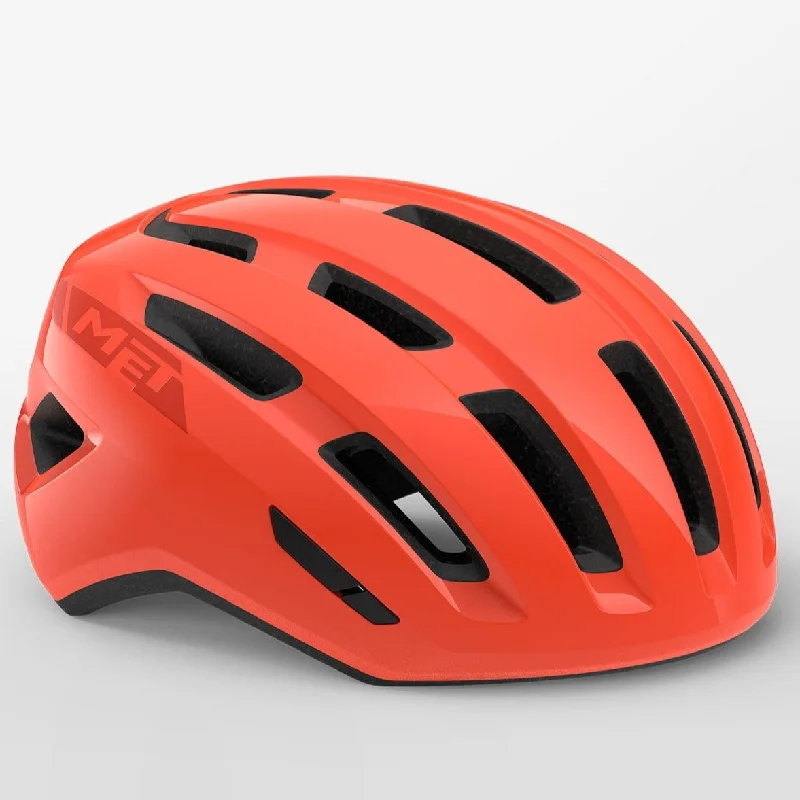 bicycle rotor adaptability-Casco Met Miles - Rosso